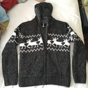 Jeans by Buffalo Sherpie Sweater Zip Hoodie Mens M